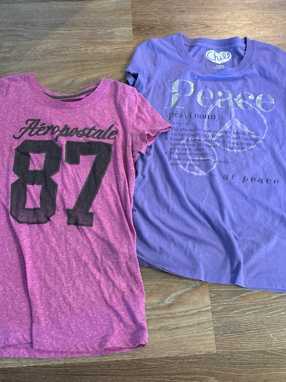 Aeropostale Pink Graphic Tee set